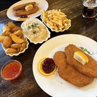 Wiener Schnitzel  at Mariahilferbräu in Vienna