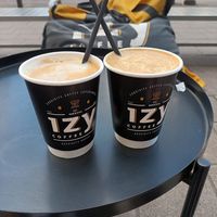Pistacio frappe and Black forrest ice coffee at Izy Coffee in Antwerpen