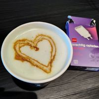 The pandan latte! at Izy Coffee in Antwerpen