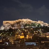 The view from outside at Roof Garden in Athens