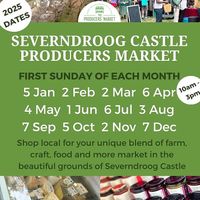 Always a few vegan options, such as samosas, cake, drinks, etc. at the market. at Severndroog Castle Tea Room in South East London