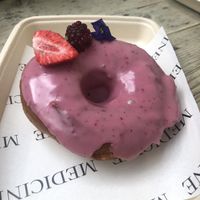 Vegan doughnut  at Medicine in Wolverhampton