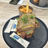 Reuben with fries    at Medicine in Wolverhampton