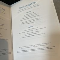 Vegan Science Afternoon Tea  at The Drawing Rooms in South West London