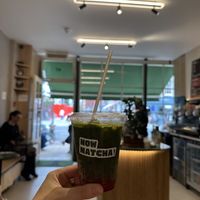 Blood orange matcha and the space   at How Matcha! in London