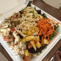 My dad’s bowl with tofu protein.  at Pacific Bowl & Rolls in Monterey