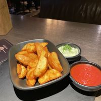 Vegan wasabi mayo with the fries   at Grill London in Vilnius