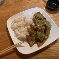 Teriyaki tofu plate  at Sushi Spot in Arcata