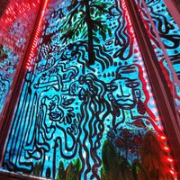 Bathroom art / mirror at Ostara Bar in Oslo