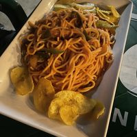 Spaghetti in tomato sauce  at Bar Pollo Cervecero in Ometepe