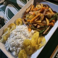 Vegetables with rice  at Bar Pollo Cervecero in Ometepe