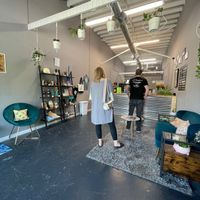 Inside of the store - this is rare that it wasn’t super busy.  at Bluebird Bubble Tea in Asheville