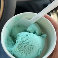 Dairy free blue moon   at Whistle Stop Ice Cream Shop in South Bend