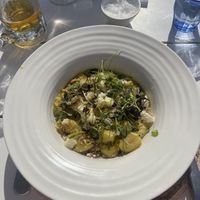 Gnocchi with vegan feta  at The Hut in Freshwater
