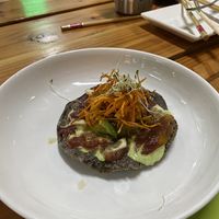 Tostuna o Tomatuna esta tostada está deliciosa   at Bhumi in Tijuana