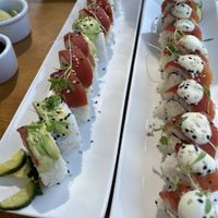 Sashimi roll y totuna roll  at Bhumi in Tijuana