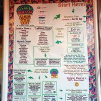 Full menu at the original site at Peace Love Shave Ice in Kihei