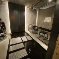 Walkway to more seating   at Savage Garden - Maybe closed in Seoul