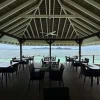  at Le Nautique Waterfront Restaurant in La Digue