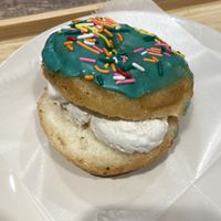 Birthday sprinkle with vanilla ice cream  at Trick or Treat Vegan Sweets (formerly Canelita Sweets) in San Diego