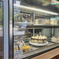 Selection at counter at Trick or Treat Vegan Sweets (formerly Canelita Sweets) in San Diego