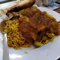 Vegetable biryani (May 2022) at The Balti House in Scunthorpe