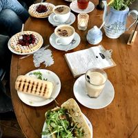 Panini & waffles at Tante August in Muenster