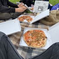 Pizzas in the park  at Pizzaland in Bristol