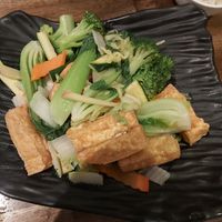 Veg stir fry with tofu at OPLANTE Vegan Sushi & Wok  in Montreal
