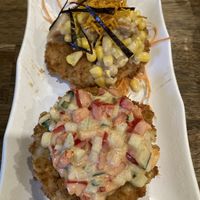 Pizza sushi  at OPLANTE Vegan Sushi & Wok  in Montreal