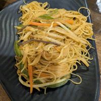 Singapore noodles at OPLANTE Vegan Sushi & Wok  in Montreal