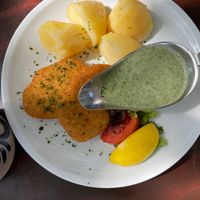 Vegan Schnitzel at Dauth-Schneider in Frankfurt