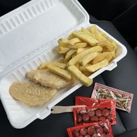 13 pounds for a pretty rank mock fish and a handful of chips.  at The Seaforth in Ullapool