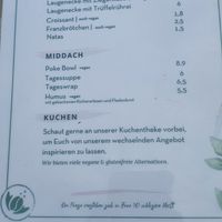 Speisekarte at In aller Munde Café & Feinkost in Hamburg