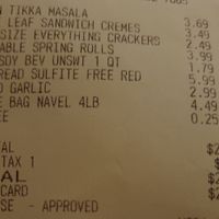 Receipt  at Trader Joe's - Bay St in San Francisco