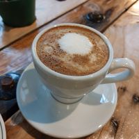 Soy latte at Caffeinated in Busan