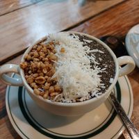 Berry smoothie bowl at Caffeinated in Busan