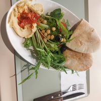 Vegan greens at Caffeinated in Busan