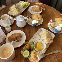 Vegan afternoon tea, plus gluten free vegan afternoon tea   at Swanbourne Lodge Tearoom in Arundel