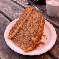 Biscoff cake  at Swanbourne Lodge Tearoom in Arundel