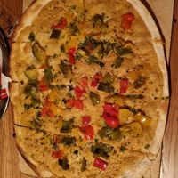 Hummus flamkuchen at Cafe Guglhupf in Munich