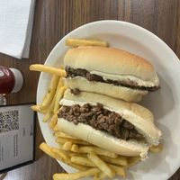 Steak and cheese- 4/5 great taste! Could use a crustier bun  at Not Ya Mama's Vegan Cafe in Salem