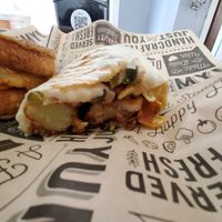 Breakfast burrito at Not Ya Mama's Vegan Cafe in Salem