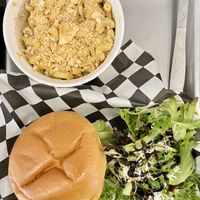 Mac n cheese, sandwich   at Not Ya Mama's Vegan Cafe in Salem