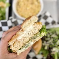 Crispy Chick'n Sandwich  at Not Ya Mama's Vegan Cafe in Salem