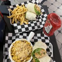 Two chicken wraps  at Not Ya Mama's Vegan Cafe in Salem