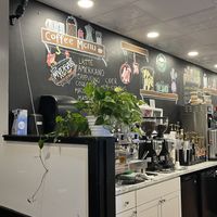 A bit of the coffee selection   at Not Ya Mama's Vegan Cafe in Salem