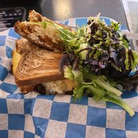 Ruben sandwich at Not Ya Mama's Vegan Cafe in Salem
