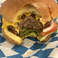"Classic Burger”  at Not Ya Mama's Vegan Cafe in Salem