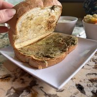Toast with *some* avocado   at The Soulful Vegan in Akron